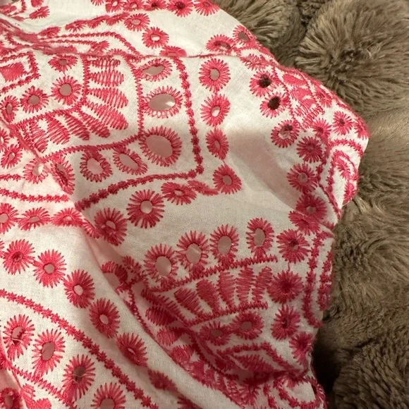 Adelyn Rae White and Pink Patterned Midi Dress - Picture 5 of 9